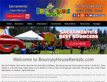 Tablet Screenshot of bounceyhouserentals.com